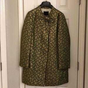 NWT J.Crew Collection Metallic Giraffe Day Coat